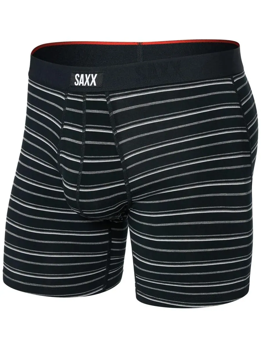 Мужские боксерские трусы Vibe Xtra Slim-Fit с принтом SAXX — изображение 1 из 4, черный