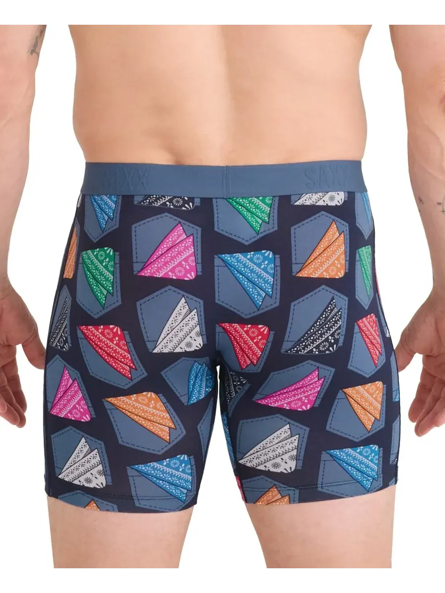 Мужские боксерские трусы Vibe Xtra Slim-Fit с принтом SAXX, Hankerchief-India Ink — изображение 3 из 3