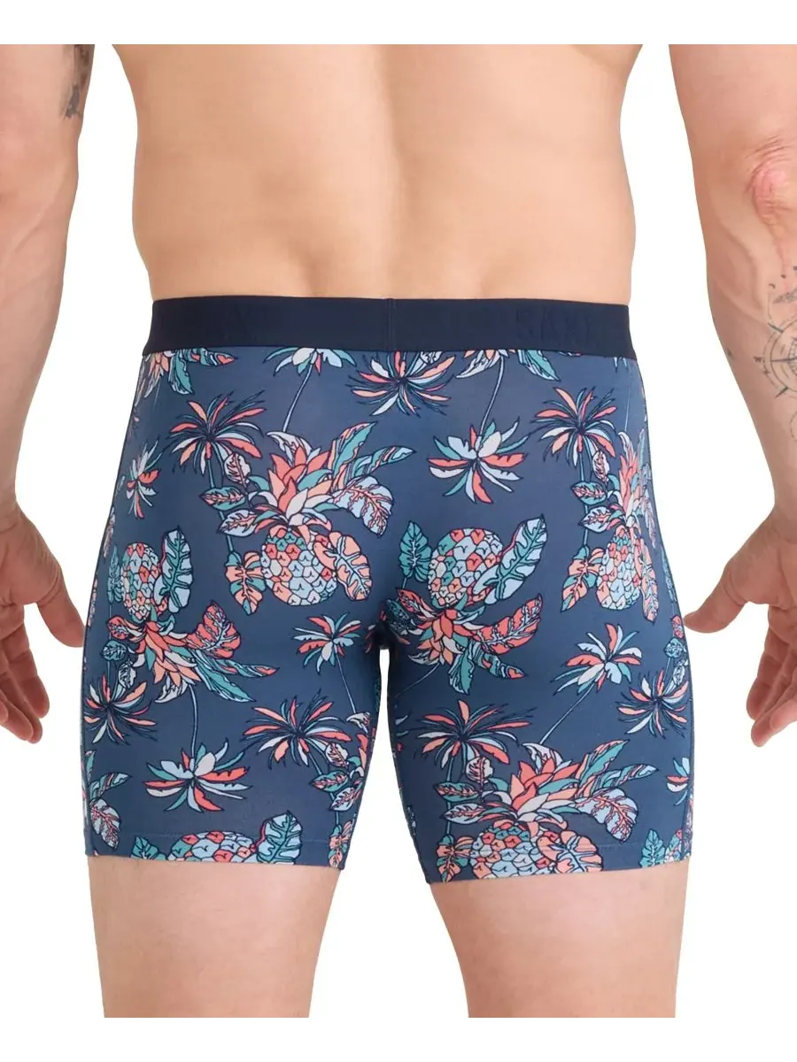 Мужские боксерские трусы Vibe Xtra Slim-Fit с принтом SAXX — изображение 3 из 3, индиго