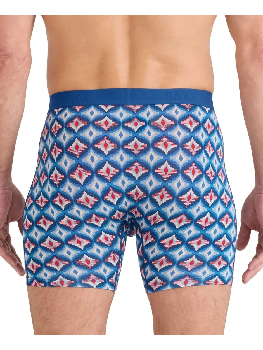 Мужские боксерские трусы Vibe Xtra Slim-Fit с принтом SAXX — изображение 3 из 3, синий