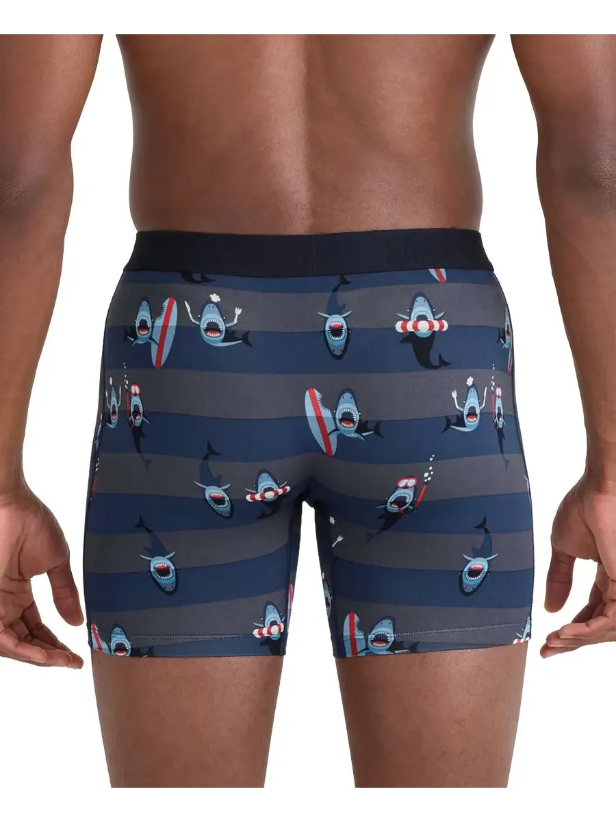 Мужские боксерские трусы Vibe Xtra Slim-Fit с принтом SAXX — изображение 3 из 3, темно-синий