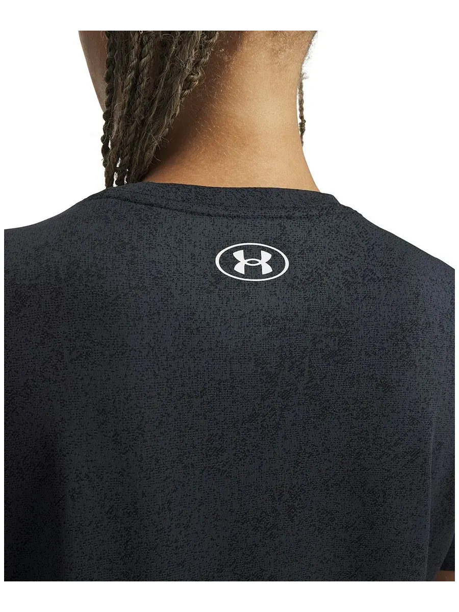 Женская футболка с коротким рукавом Tech Pixelate Under Armour — изображение 2 из 3, черный/белый