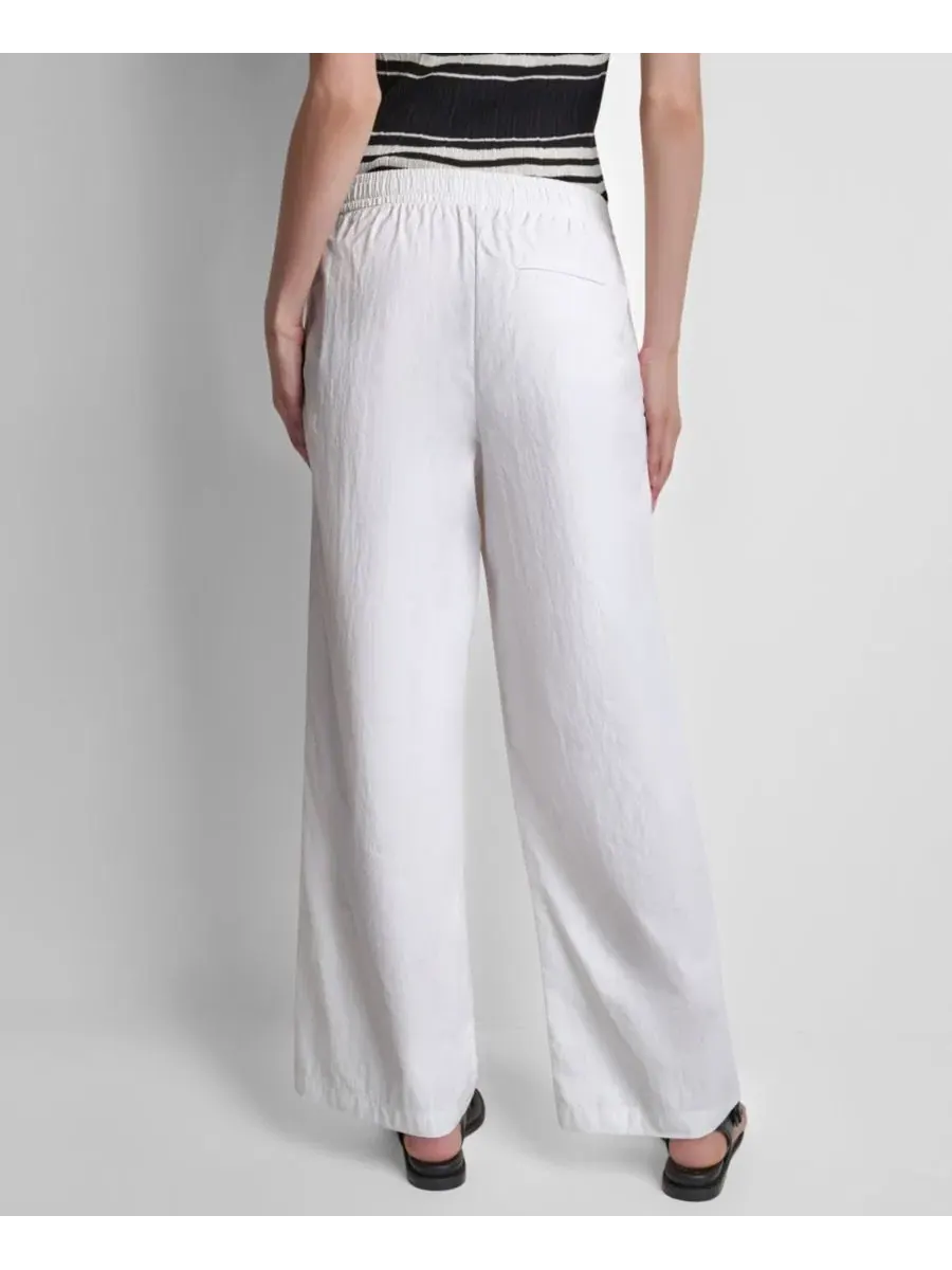Женские брюки свободного кроя с логотипом DKNY — изображение 2 из 6, белый
