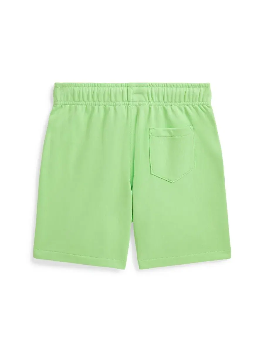 Детские шорты из французской махровой ткани, размер 8-20, на завязках Polo Ralph Lauren — изображение 5 из 6, зеленый