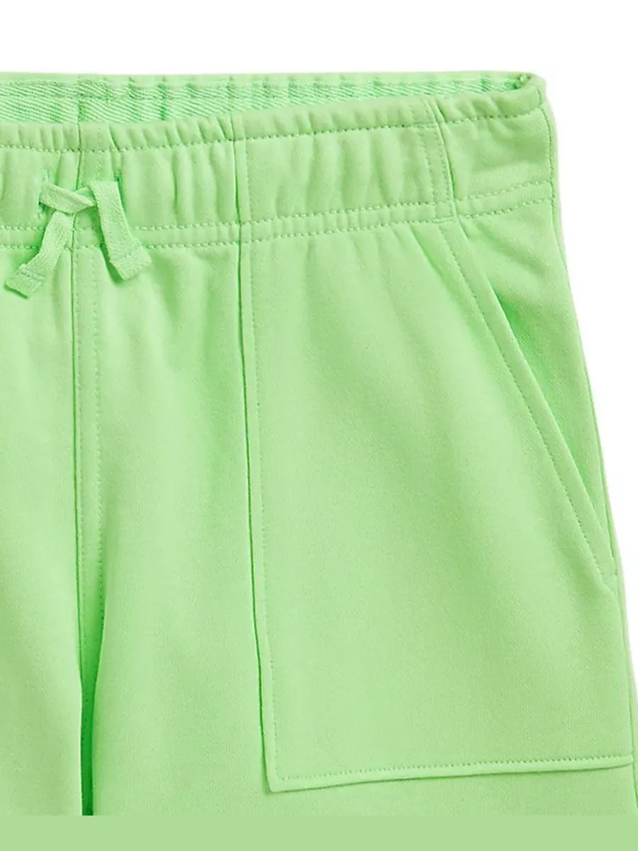 Детские шорты из французской махровой ткани, размер 8-20, на завязках Polo Ralph Lauren — изображение 6 из 6, зеленый