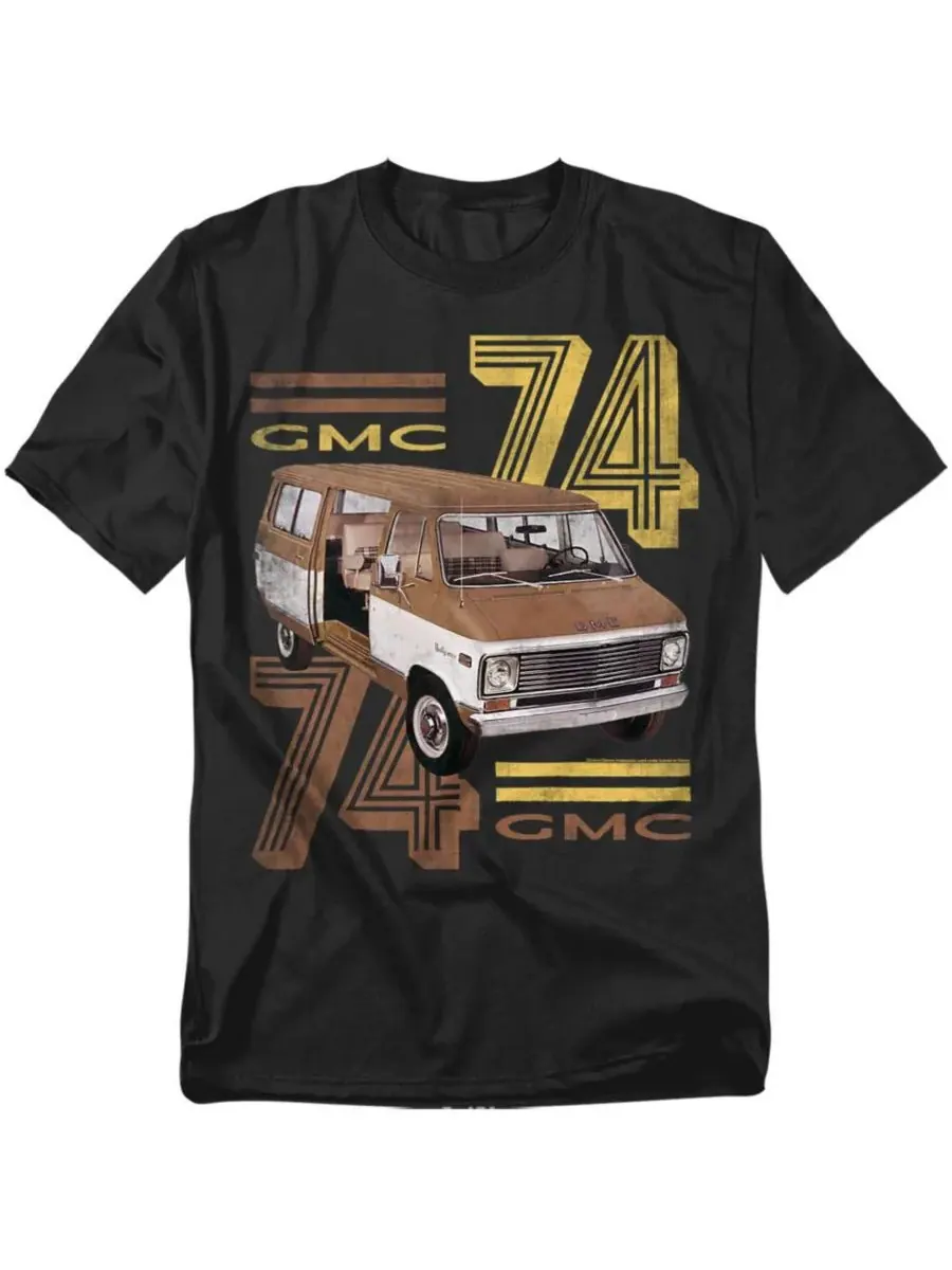 Мужская футболка GMC 74 Logovision — черный