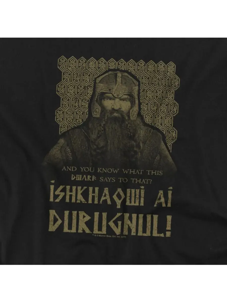 Футболка Ishkhaqwi Durugnul больших размеров Lord Of The Rings — изображение 3 из 3, черный