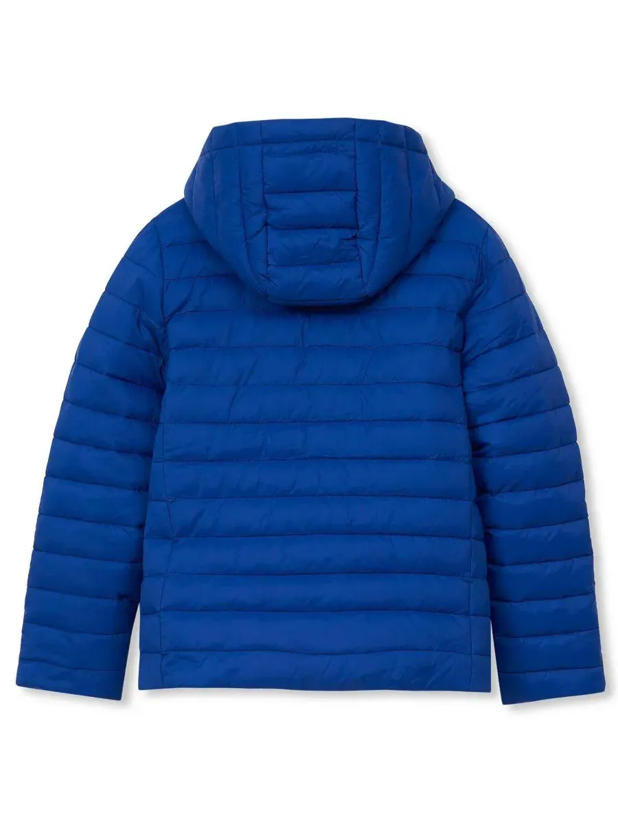 Детская куртка с капюшоном FeatherFree Insulated Hooded Packable Lands' End — изображение 2 из 4, синий