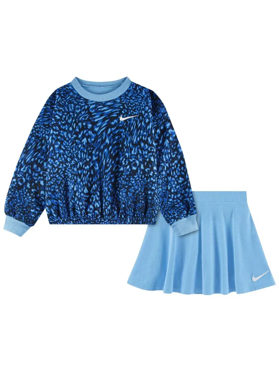 Комплект из топа и юбки-шорт с принтом, модель Allover Printed Top and Scooter Skort Nike