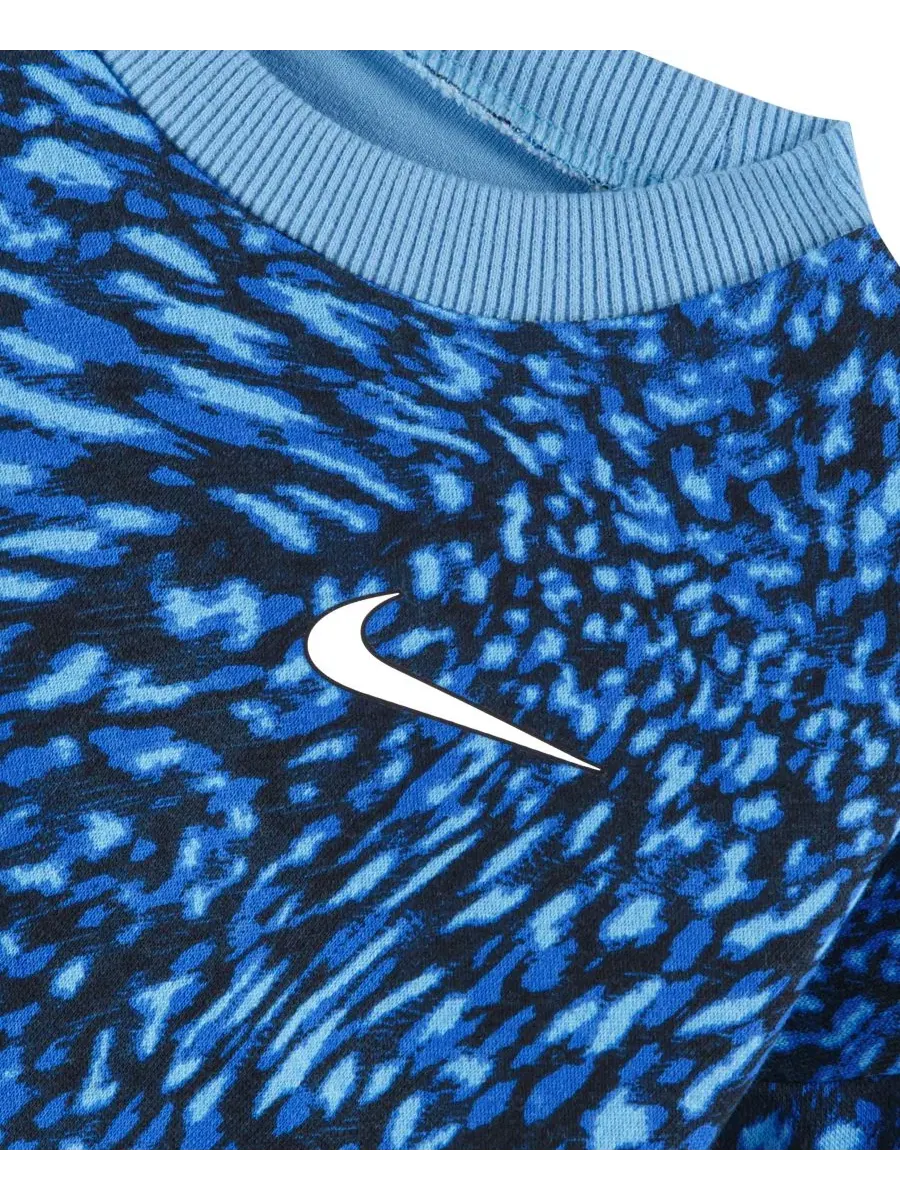 Комплект из топа и юбки-шорт с принтом, модель Allover Printed Top and Scooter Skort Nike — изображение 3 из 5, синий