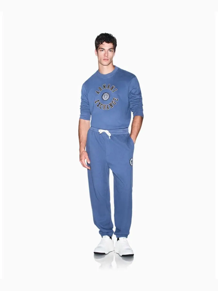 Свитшот с круглым вырезом Crossover Crewneck Vintage Indigo A|X Armani Exchange — изображение 5 из 8, винтажный индиго