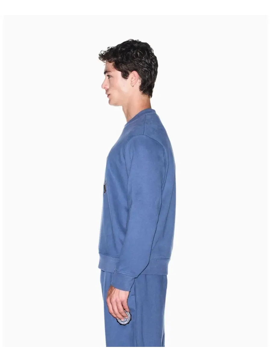 Свитшот с круглым вырезом Crossover Crewneck Vintage Indigo A|X Armani Exchange — изображение 8 из 8, винтажный индиго