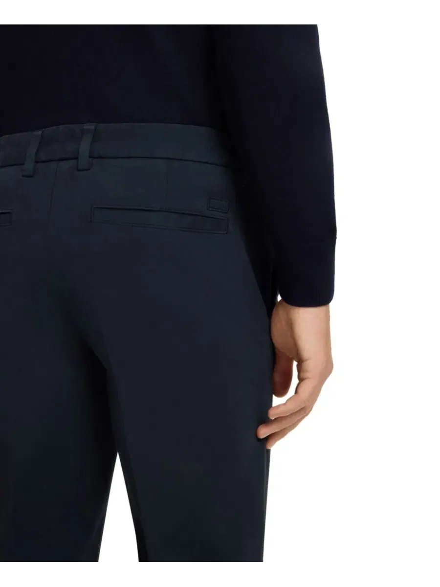 Брюки прямого кроя из хлопкового габардина с эластаном Hugo Boss — 6