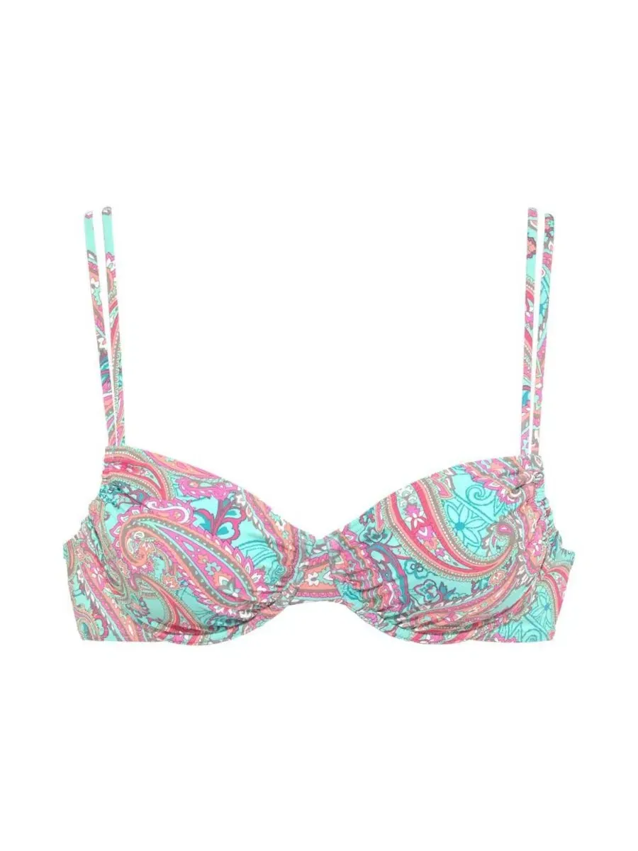 Бикини-топ с принтом пейсли и косточками, модель Paisley Print Underwire LASCANA — изображение 4 из 6, мульти