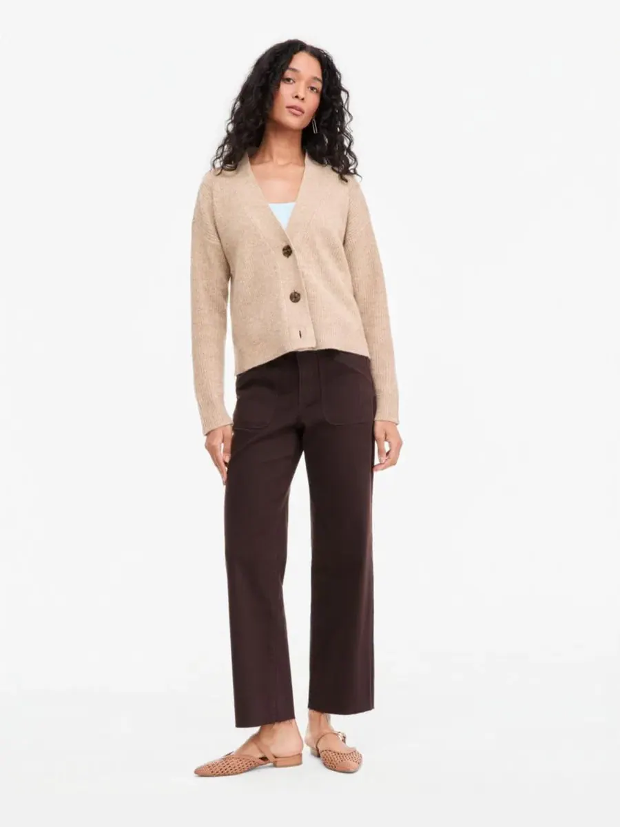 Кардиган с V-образным вырезом, 3 пуговицы On 34th, Warm Camel Heather — изображение 2 из 5