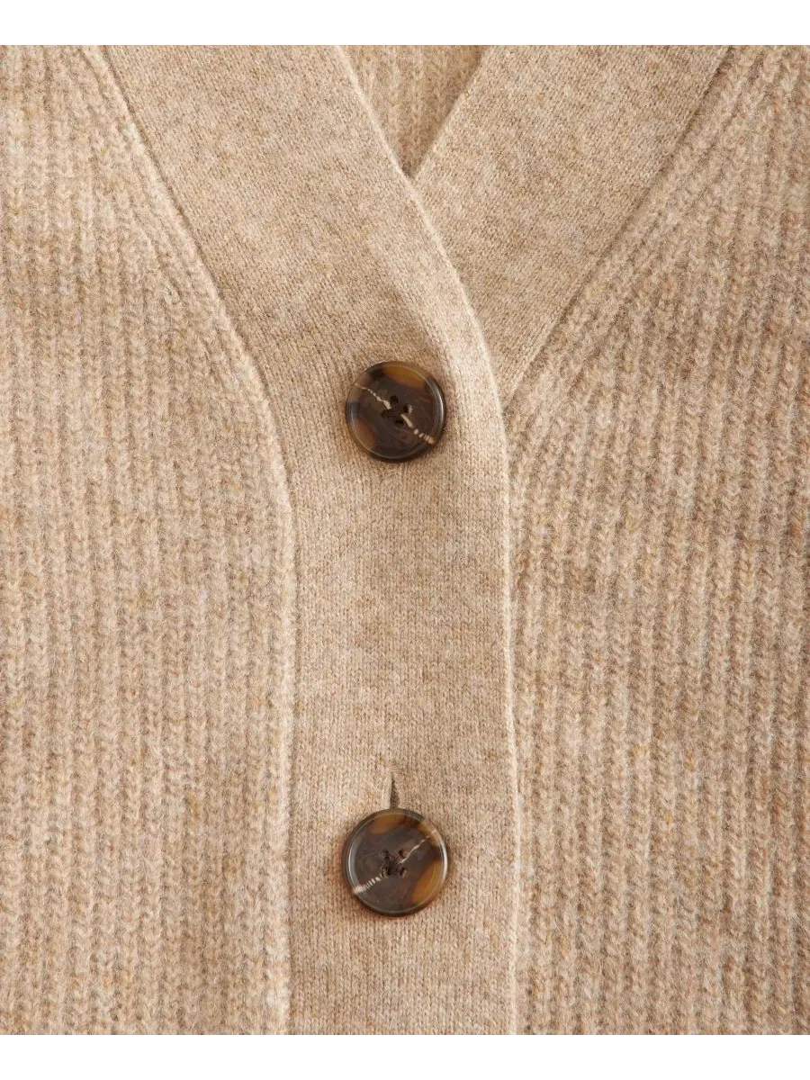 Кардиган с V-образным вырезом, 3 пуговицы On 34th, Warm Camel Heather — изображение 5 из 5