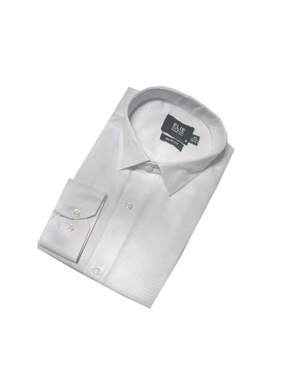 Сорочка с длинным рукавом, Slim Fit Elie Balleh — изображение 4 из 5, белый