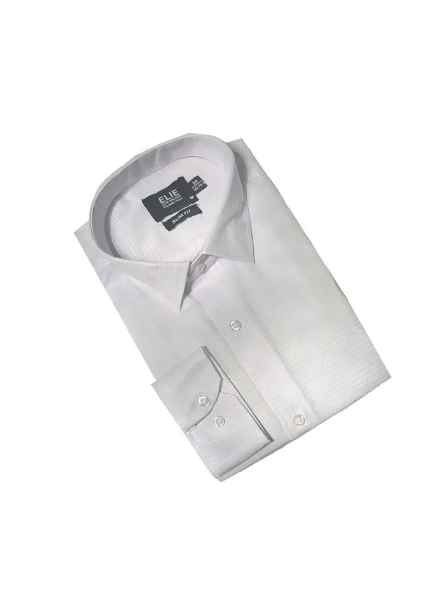 Сорочка с длинным рукавом, Slim Fit Elie Balleh — изображение 5 из 5, белый