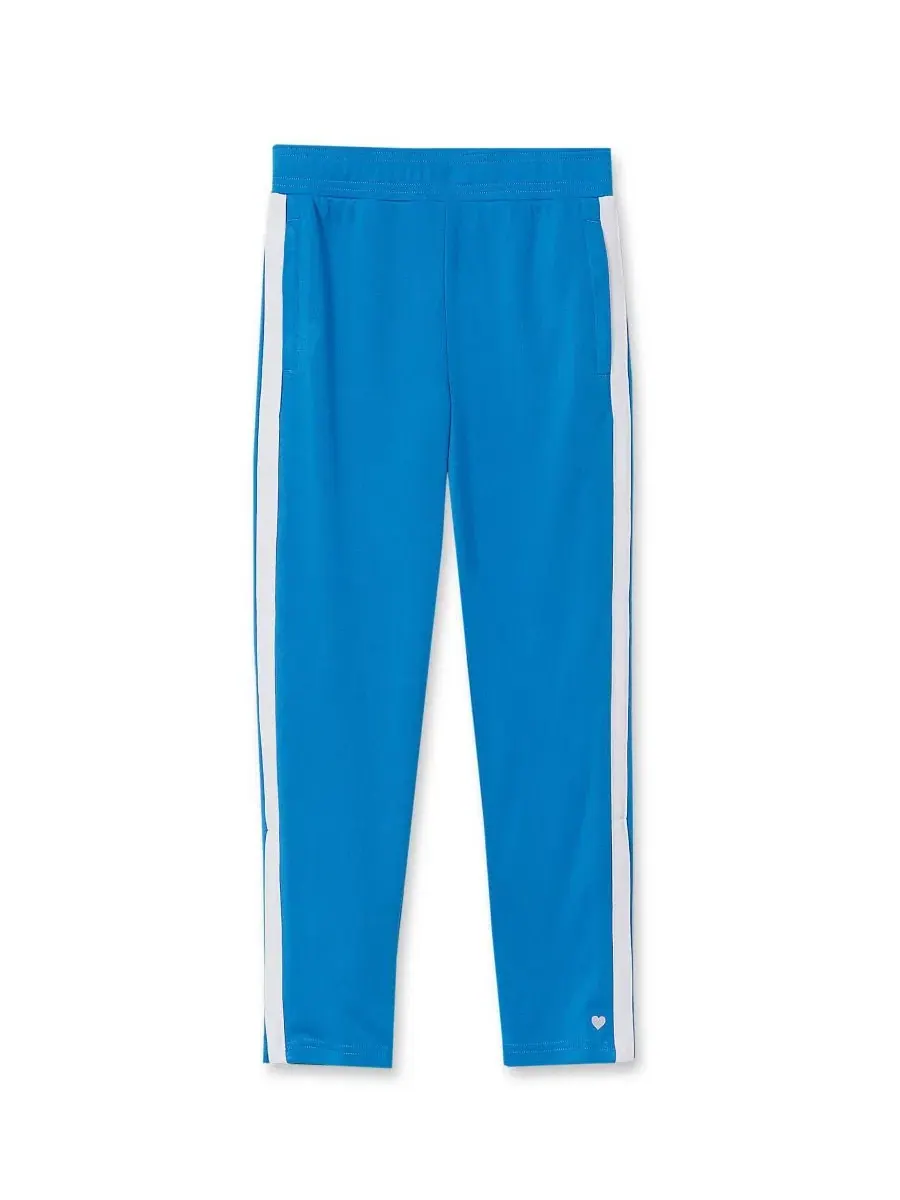 Спортивные брюки с зауженным низом Tapered Leg Track Pants Lands' End — изображение 1 из 3, синий