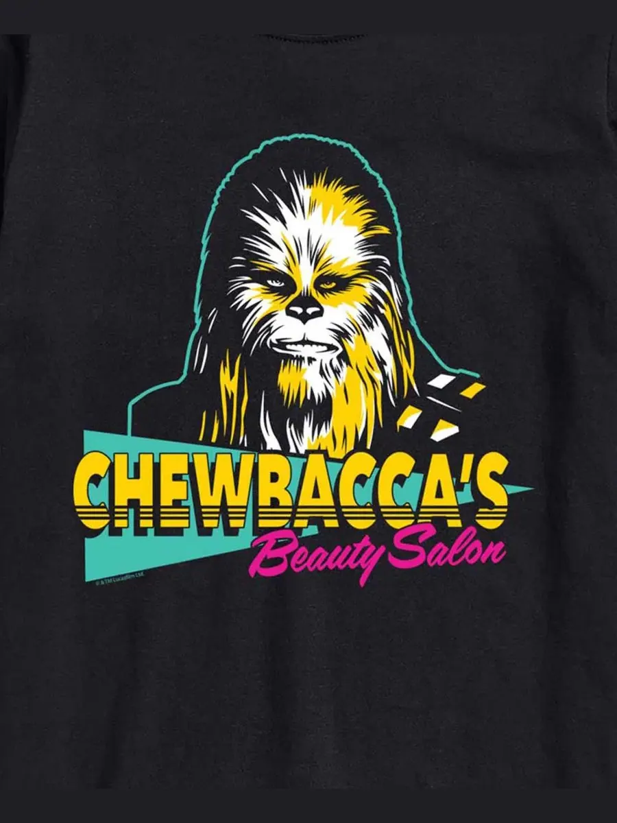 Футболка с коротким рукавом и принтом Chewbacca Beauty Salon AIRWAVES — изображение 3 из 3, черный