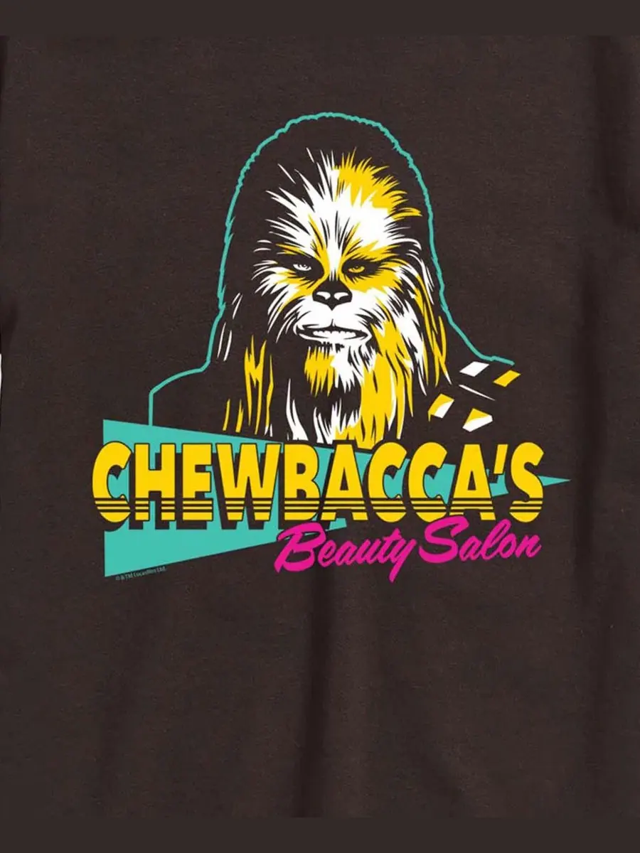 Футболка с принтом Chewbacca Beauty Salon AIRWAVES — изображение 3 из 3, коричневый
