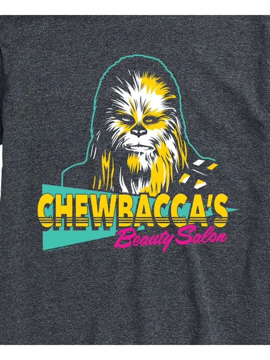 Футболка с коротким рукавом Chewbacca Beauty Salon AIRWAVES — изображение 3 из 3, темно-серый