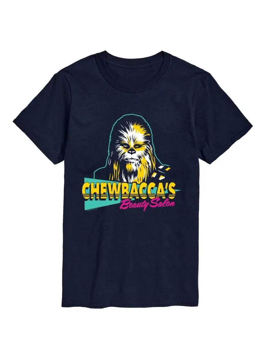 Мужская футболка с принтом Chewbacca Beauty Salon AIRWAVES — изображение 1 из 3, темно-синий