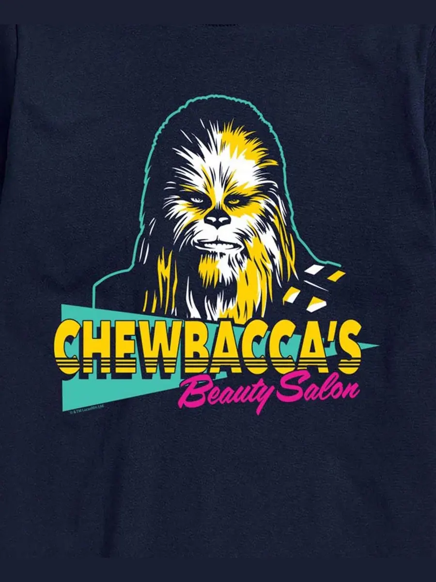 Мужская футболка с принтом Chewbacca Beauty Salon AIRWAVES — изображение 3 из 3, темно-синий