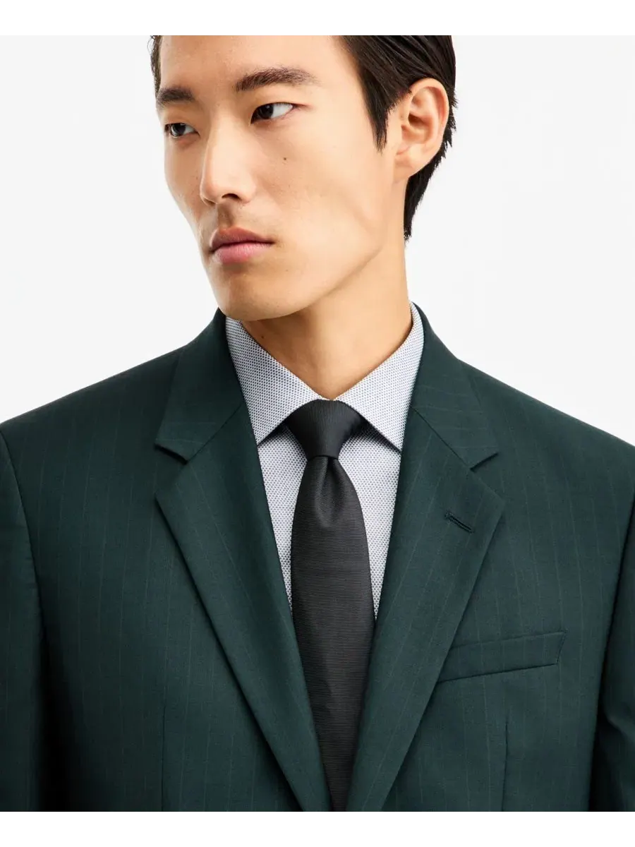 Костюм-двойка мужской с классическим кроем Hugo Boss — изображение 2 из 4, зеленый