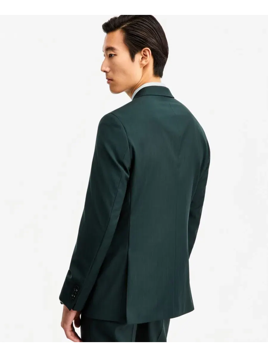 Костюм-двойка мужской с классическим кроем Hugo Boss — изображение 3 из 4, зеленый