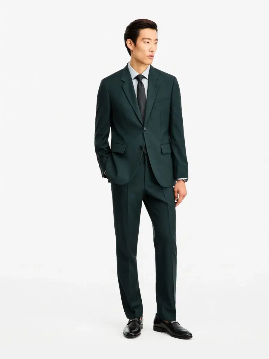 Костюм-двойка мужской с классическим кроем Hugo Boss — изображение 4 из 4, зеленый