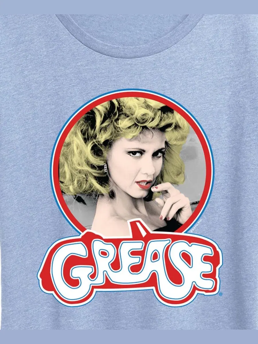 Футболка с длинным рукавом с принтом Grease Sandy Hybrid Apparel — изображение 2 из 3, синий