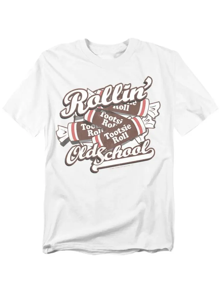 Футболка с принтом Rollin Old School Tootsie Roll — белый