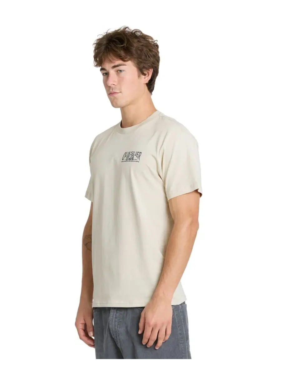 Футболка с графическим принтом, модель Crewneck Graphic Quiksilver, Peyote — изображение 3 из 4