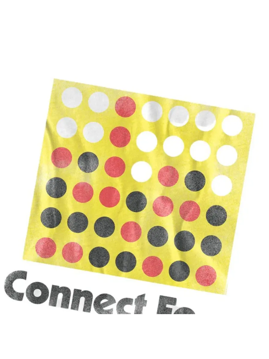 Футболка с принтом Connect Four Hasbro+ — изображение 3 из 3, приглушенный