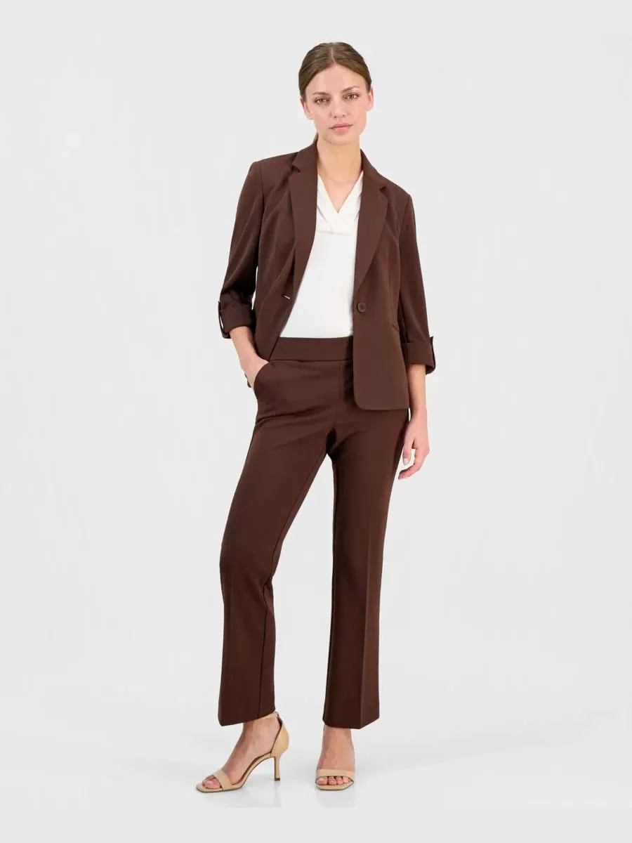 Комплект из жакета и брюк, модель Petite Notched-Collar Jacket & Pull-On Pants, бренд Anne Klein — изображение 5 из 6