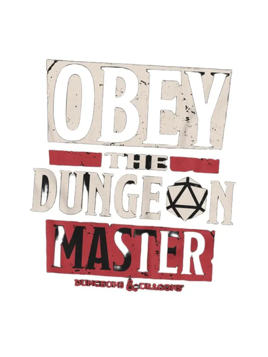 Футболка с принтом Dungeon Master D&D — изображение 2 из 3, черный