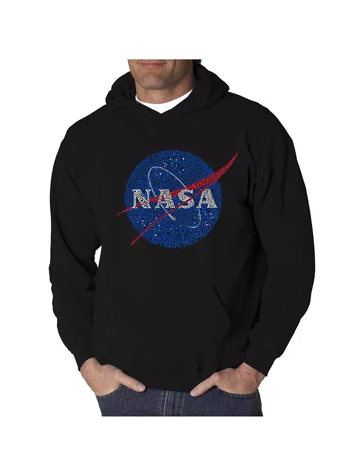 Мужская худи с принтом - Nasa Meatball Logo LA Pop Art — изображение 1 из 3, черный