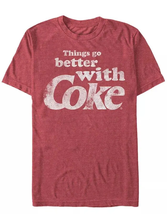 Мужская футболка с коротким рукавом Better With Coke Fifth Sun — изображение 1 из 1, красный