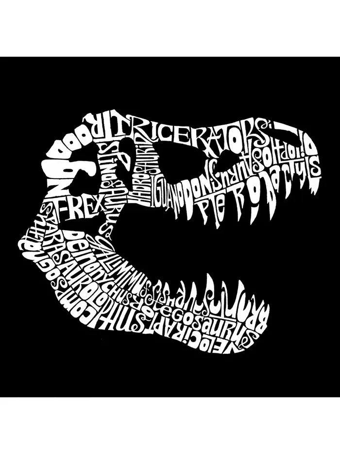 Мужской худи Word Art Trex LA Pop Art — изображение 2 из 2, черный