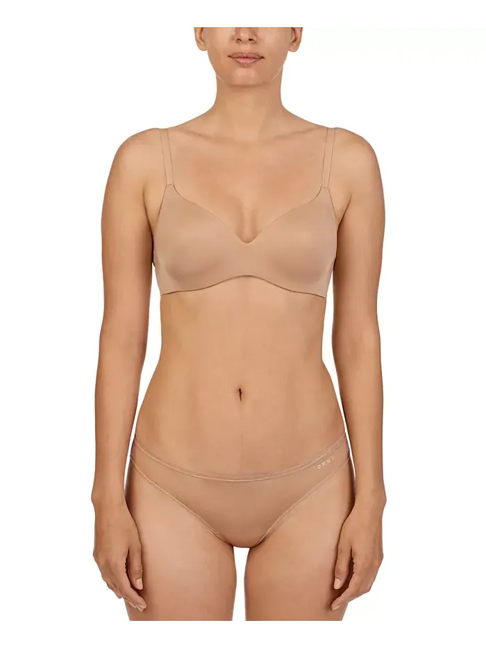 Бюстгальтер Litewear Wirefree DK4047 без косточек DKNY — изображение 1 из 2, коричневый/бежевый