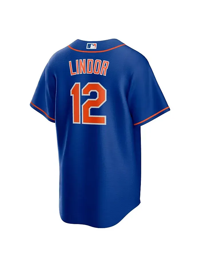 Мужская реплика джерси игрока Francisco Lindor New York Mets Nike — изображение 5 из 5, королевский