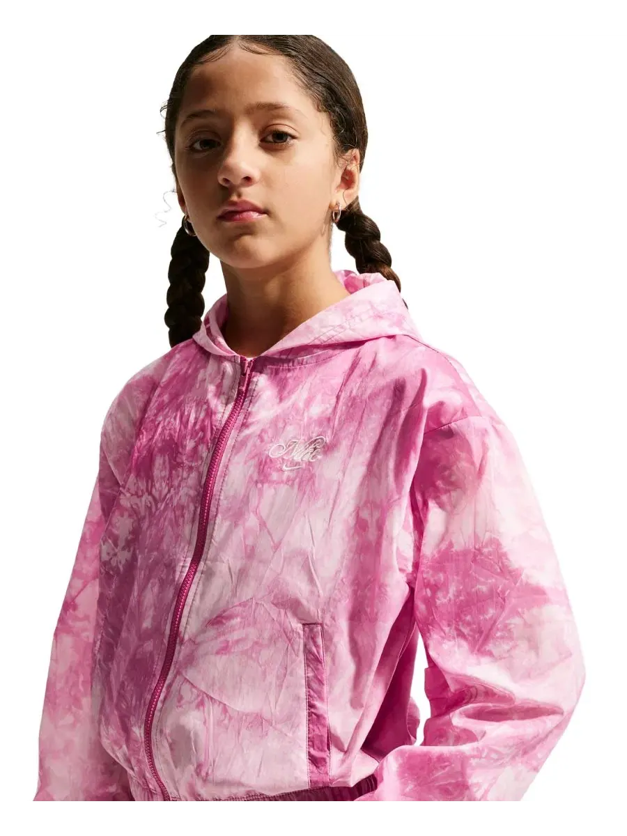 Спортивная куртка-бомбер для девочек 7-16 лет от Sportswear Club Nike — изображение 3 из 5, желтый