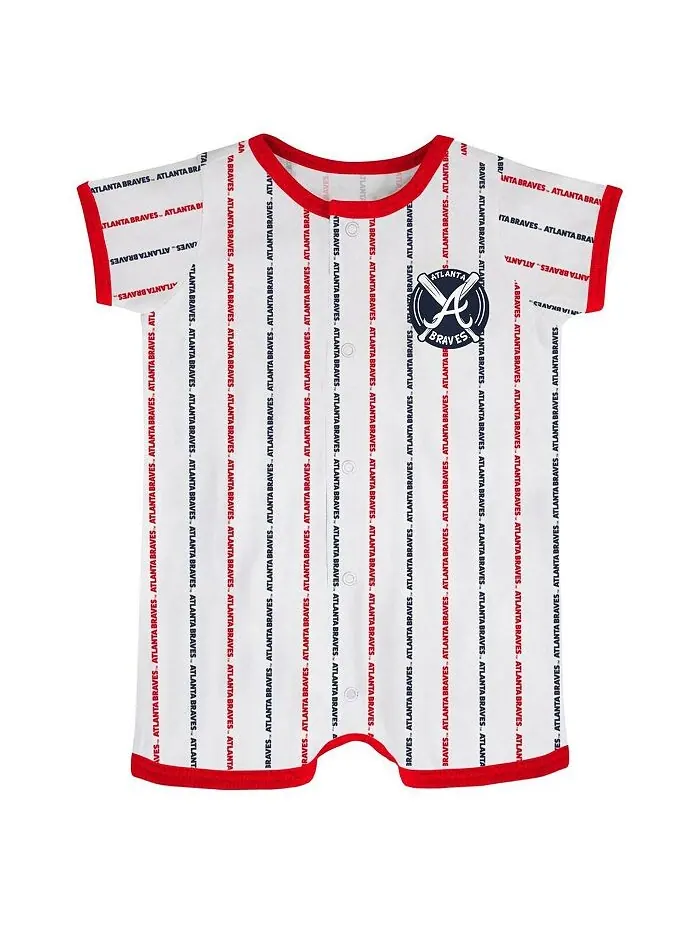 Белый комбинезон Atlanta Braves Ball Hitter для новорожденных Outerstuff — изображение 1 из 1