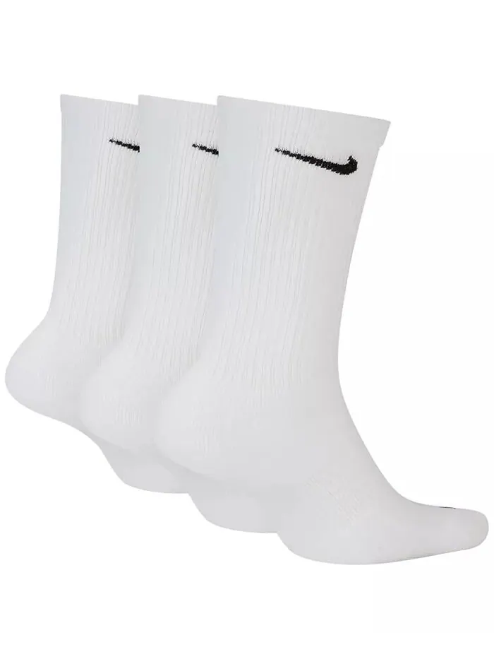 Носки унисекс повседневные с мягкой подкладкой для тренировок, 3 пары Nike — изображение 2 из 3, белый