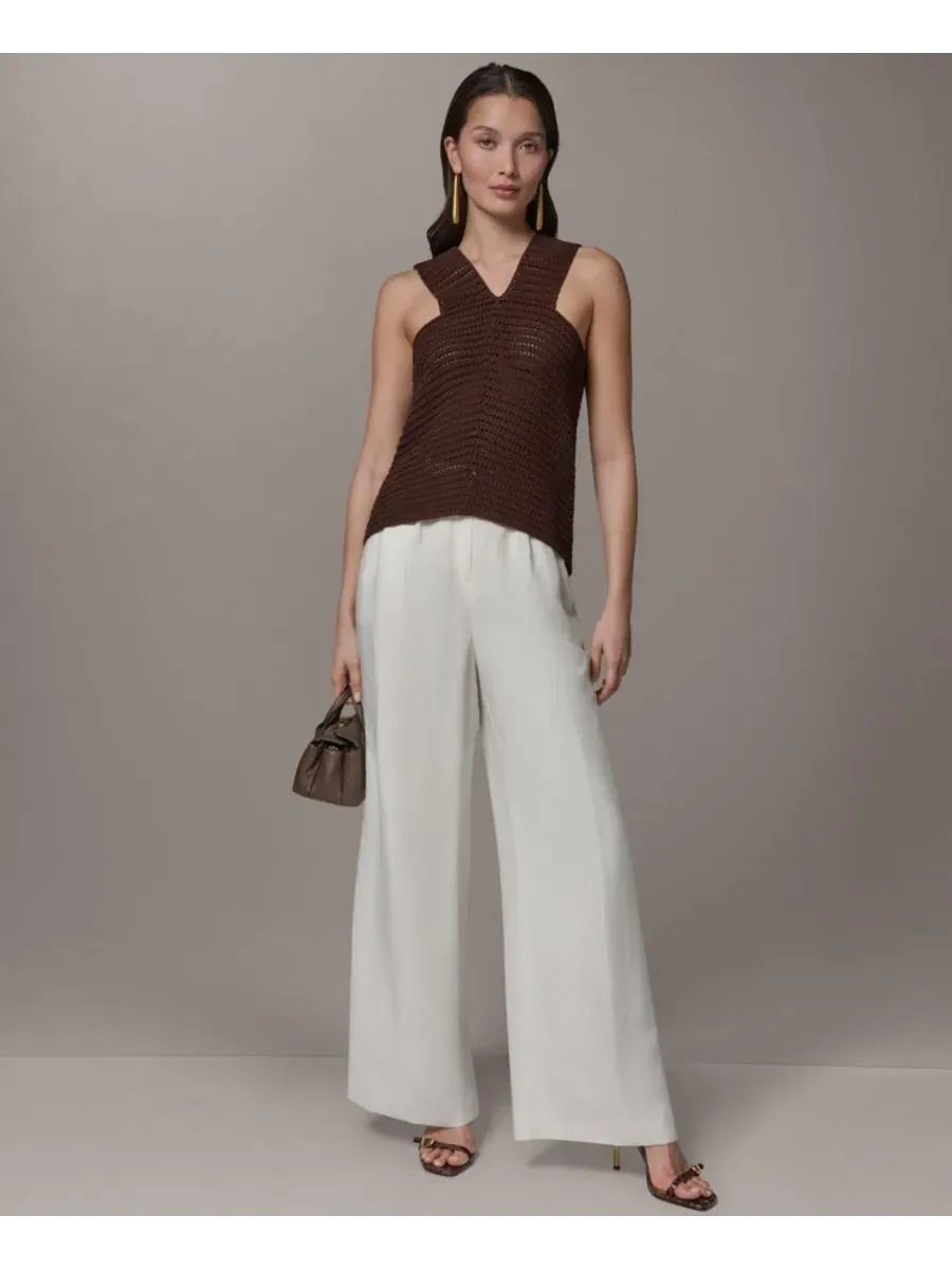 Женский свитер без рукавов с V-образным вырезом Donna Karan New York — изображение 6 из 6