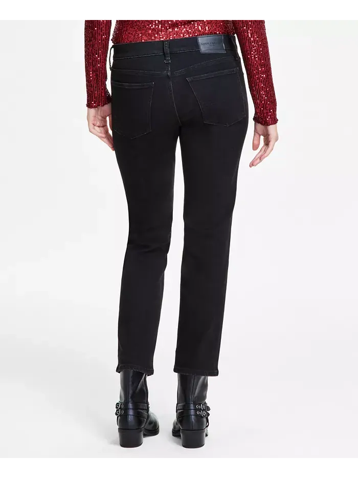 Женские джинсы Sweet Straight Leg Lucky Brand — изображение 4 из 8, черный