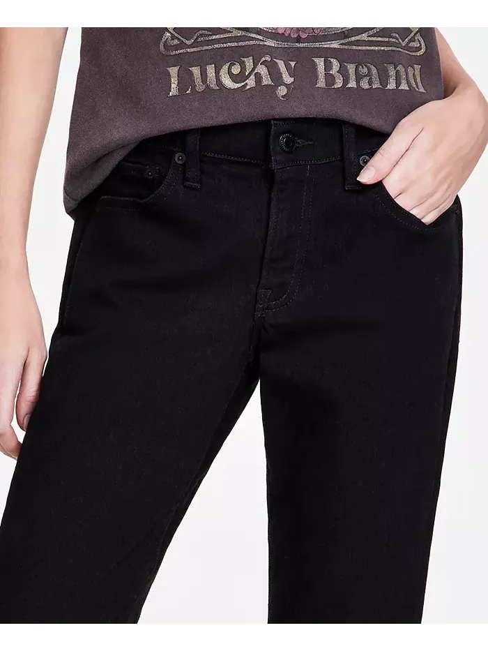 Женские джинсы Sweet Straight Leg Lucky Brand — изображение 7 из 8, черный
