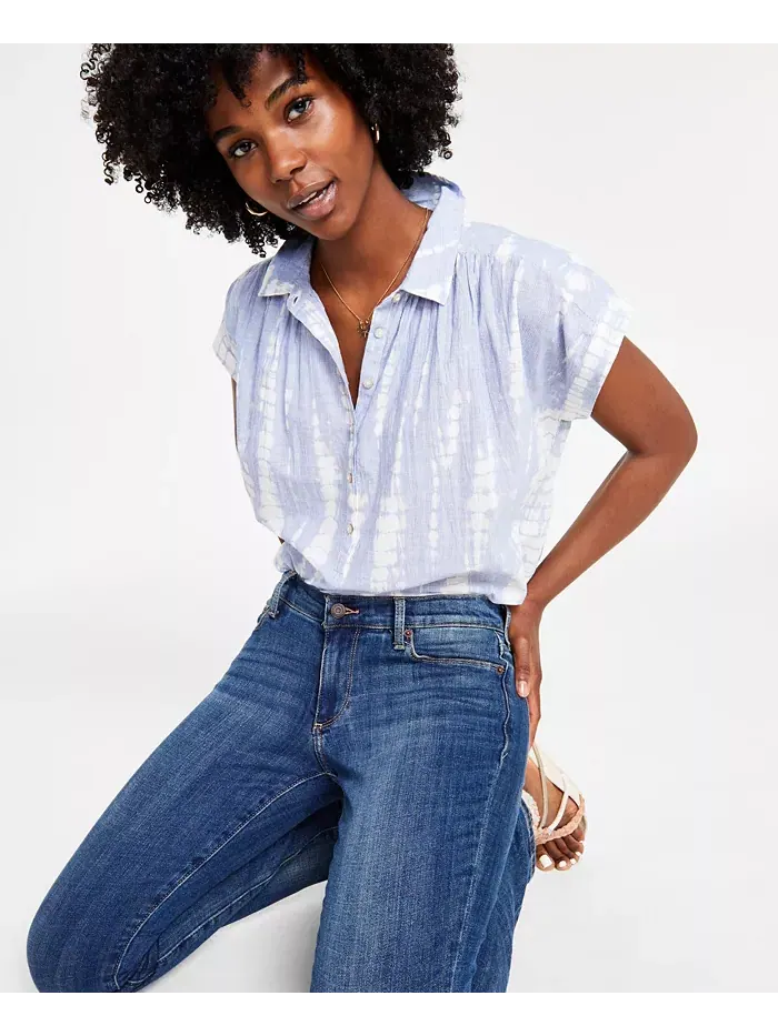 Женские джинсы Sweet прямого кроя Lucky Brand — изображение 4 из 10, синий