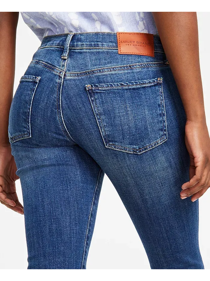 Женские джинсы Sweet прямого кроя Lucky Brand — изображение 6 из 10, синий